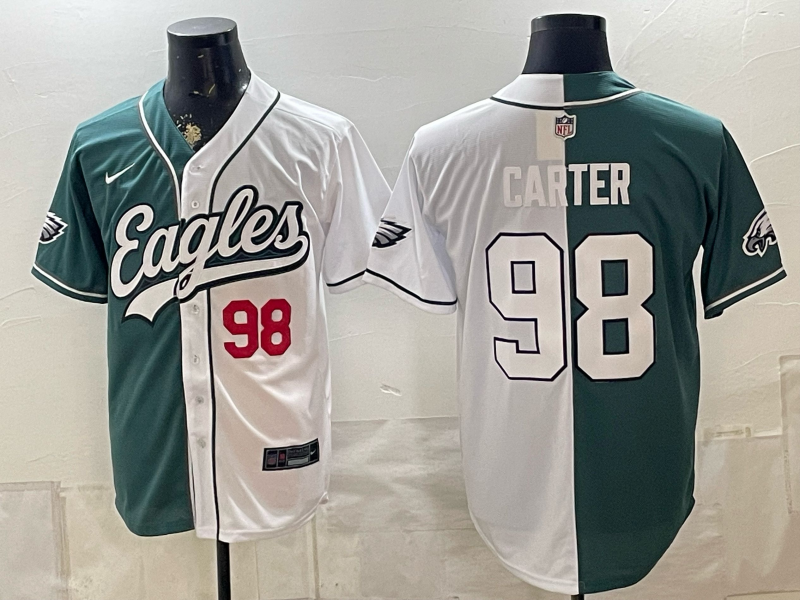 Men 2026 Philadelphia Eagles #98 Carter white Nike Limited NFL Jersey 0812004->dallas cowboys->NFL Jersey